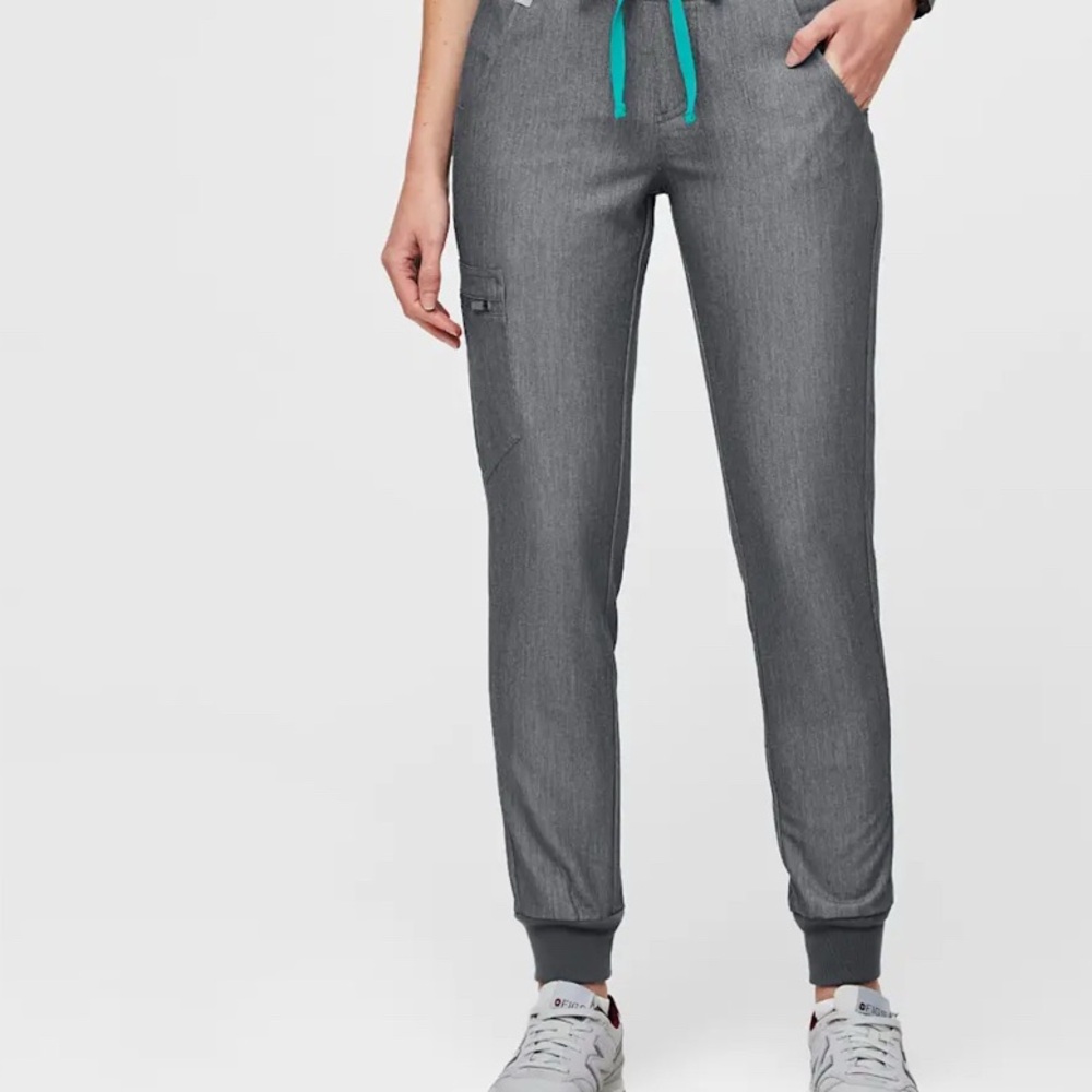 (2) L/T Figs Zamora Jogger Scrub Pants from Figs Technical Collection Gray